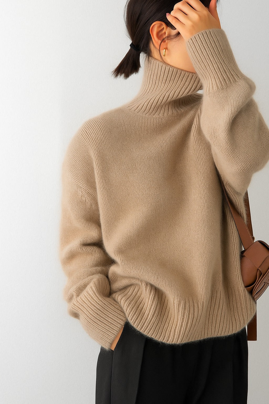 Maglione collo alto - Nuvola