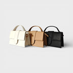 Borsa a mano Eva in similpelle colori bianco cachi nero