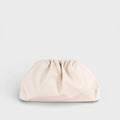 Borsa a mano in vera pelle Aria beige
