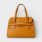 Borsa a mano in vera pelle Diana cuoio