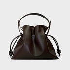 Borsa a mano in vera pelle Giulia testa di moro