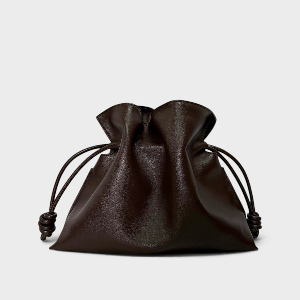 Borsa a mano in vera pelle Giulia testa di moro clutch