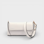Borsa a spalla in vera pelle Vera colore bianco