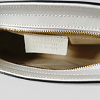 Borsa a spalla in vera pelle Vera colore bianco interno