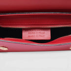 Borsa a spalla in vera pelle Vera colore rosso interno