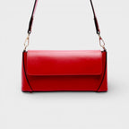Borsa a spalla in vera pelle Vera colore rosso spalla